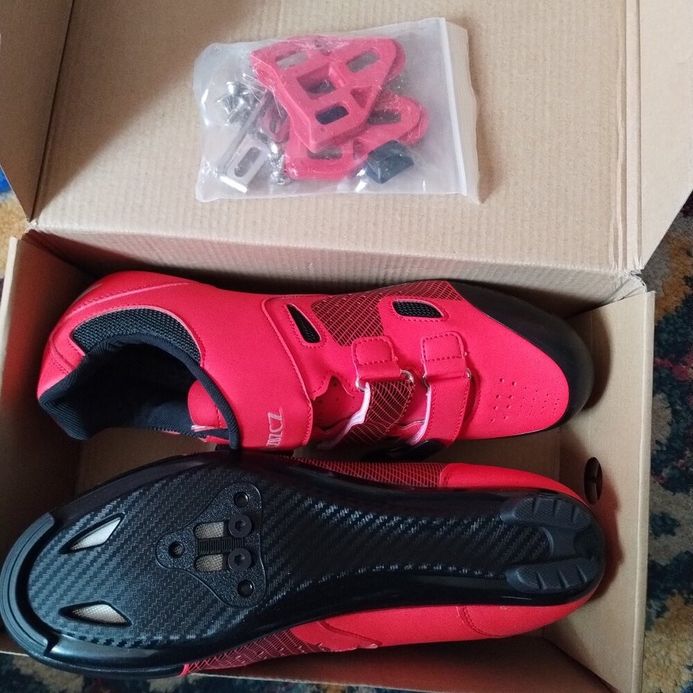 azbzcz Cycling Shoes (10.5) Cleats Clip Indoor Outdoor - Picture 5 of 6